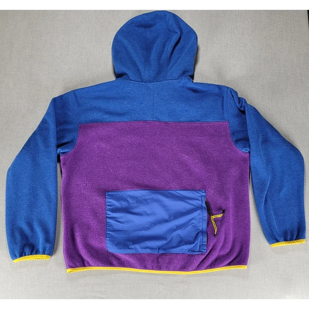 Outdoor Afro x REI Co-Op Hoodie Mens Large Fleece 1/4 Zip Pullover Sweatshirt